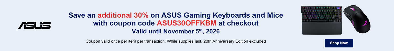 ASUS Gaming Keyboards and Mice